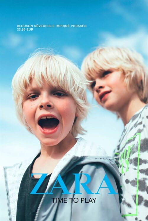 Zara Time to play du 03/07 au 20/08/17